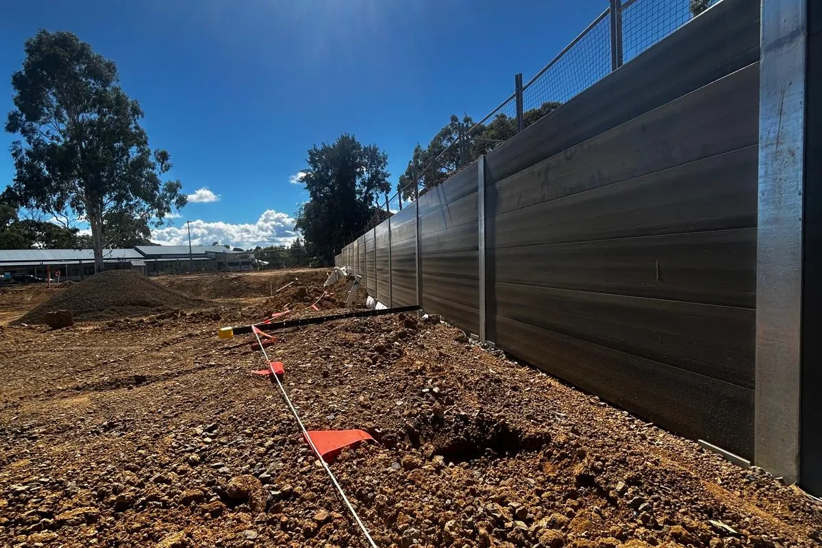 SuperSleeper posts and panels during commercial installation
