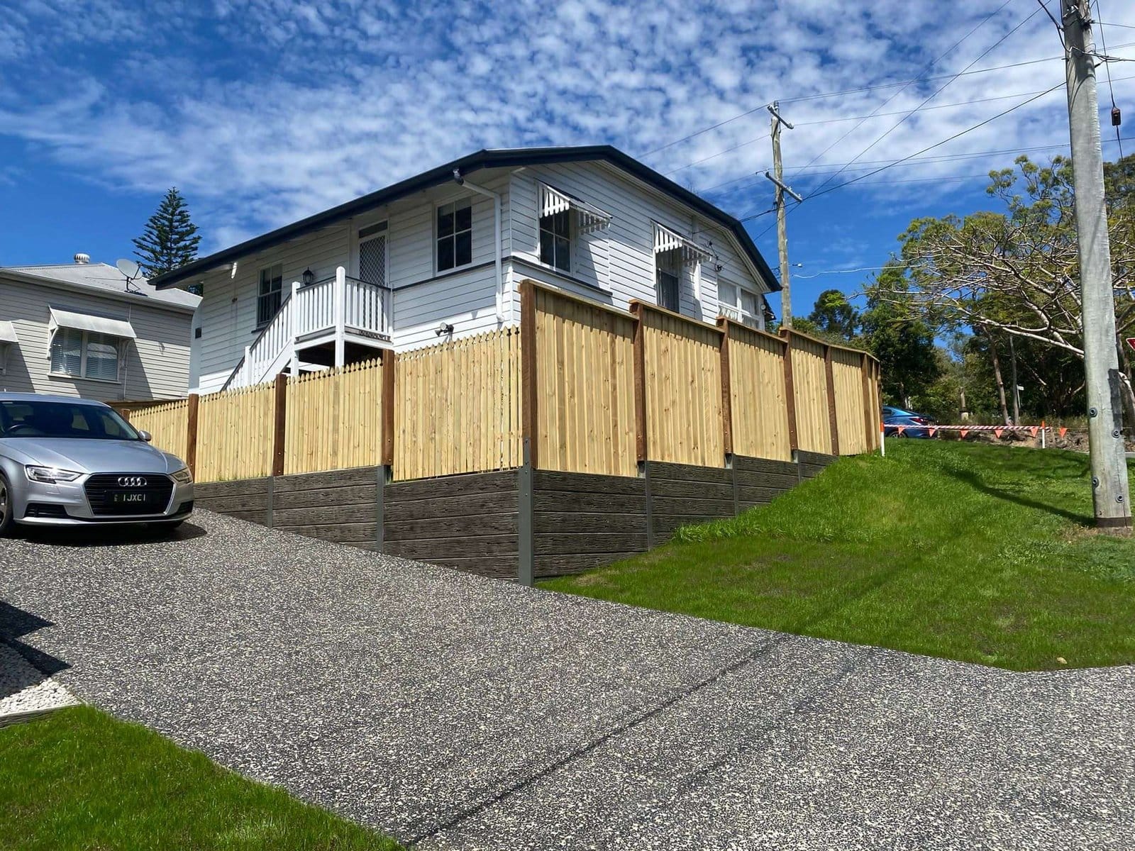 Colorbond Fencing & Retaining Wall in Pimpama