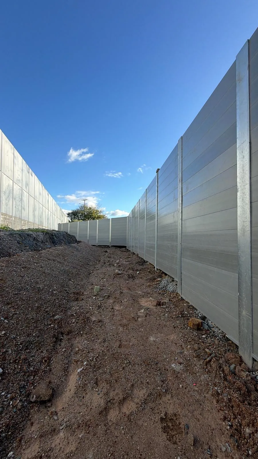 SuperSleeper wall corridor through a development site